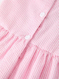 Load image into Gallery viewer, Girls Back To School Bow Twirl Dress Ruffle Applique Pink