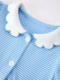Load image into Gallery viewer, Girls Back To School Pencil Dress Petals Collar Pocket Applique