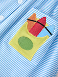 Load image into Gallery viewer, Girls Back To School Pencil Dress Petals Collar Pocket Applique