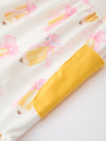 Load image into Gallery viewer, Girls Back To School Pencil Bow Pocket Ruffle Top Shorts Set