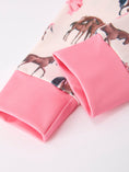 Load image into Gallery viewer, Girls Western Horse Bow Pajamas Set Print