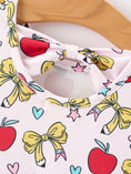 Load image into Gallery viewer, Girls Back To School Apple Bow Pocket Twirl Dress