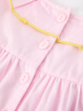 Load image into Gallery viewer, Back to School Pink Pencil Applique Ruffle Collar Girls Dress