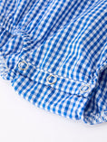 Load image into Gallery viewer, 4th of July Flag Chenille Baby Girl Romper Plaid