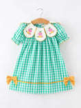 Load image into Gallery viewer, Back to School Apple Pencil Applique Girls Dress Petals Collar