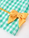 Load image into Gallery viewer, Back to School Apple Pencil Applique Girls Dress Petals Collar