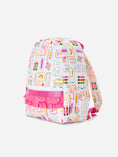 Load image into Gallery viewer, Back to School Print Girls Backpack Ruffle Bag