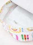 Load image into Gallery viewer, Back to School Print Girls Backpack Ruffle Bag
