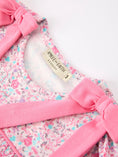 Load image into Gallery viewer, Pink Bow Smocked Floral Girl Dress