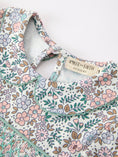 Load image into Gallery viewer, Sage Green Bow Floral Smocked Girl Dress