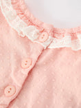 Load image into Gallery viewer, Western Horse Embroidery Girls Romper Lace Petals Collar Puff Sleeve
