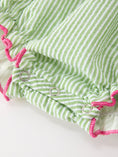 Load image into Gallery viewer, Western Boots Cactus Girls Romper Stripe Ruffle Strap