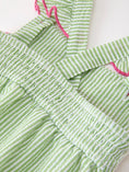 Load image into Gallery viewer, Western Boots Cactus Girls Romper Stripe Ruffle Strap