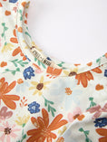 Load image into Gallery viewer, Fall Floral Girls Dress Long Sleeve Twirl Dress