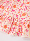 Load image into Gallery viewer, Halloween Thanksgiving Pumpkin Bow Pocket Girls Dress
