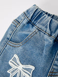 Load image into Gallery viewer, Bow Lace Girls Flare Jeans