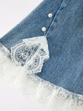 Load image into Gallery viewer, Bow Lace Girls Flare Jeans