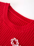 Load image into Gallery viewer, Christmas Candy Cane Merry Knit Baby Romper