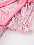Load image into Gallery viewer, Pink Bow Smocked Floral Baby Bubble