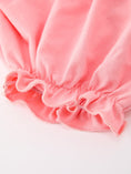 Load image into Gallery viewer, Pink Floral Petals Collar Girl Bloomer Set