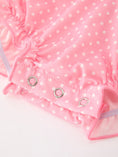Load image into Gallery viewer, Pink Ballet Embroidery Bow Bubble Romper