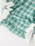 Load image into Gallery viewer, Western Plaid Horse Embroidered Girl Bubble Romper