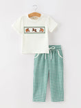 Load image into Gallery viewer, Western Plaid Horse Embroidery Boy Pants Set