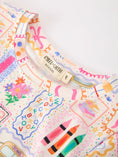 Load image into Gallery viewer, PREORDER Back to School Print Girl Short Set Scallop Hem