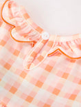 Load image into Gallery viewer, Halloween Pumpkin Plaid Girls Bloomer Set