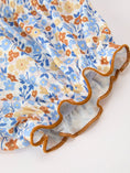 Load image into Gallery viewer, Fall Floral Smocked Girls Bloomer Set