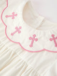 Load image into Gallery viewer, Pink Cross Bishop Christening Girls Dress