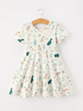 Load image into Gallery viewer, Puppy Floral Twirl Girls Dress