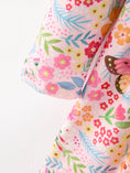Load image into Gallery viewer, Fall Butterfly Floral Print Girls Ruffle Hem Twirl Dress