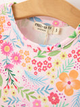 Load image into Gallery viewer, Fall Butterfly Floral Print Girls Ruffle Hem Twirl Dress