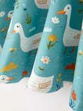 Load image into Gallery viewer, Fall Goose Print Girls Long Sleeve Twirl Dress