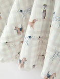 Load image into Gallery viewer, Fall Plaid Dog Print Girls Long Sleeve Twirl Dress