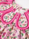 Load image into Gallery viewer, Hot Pink Floral Petals Collar Girl Bloomer Set