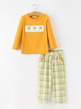Load image into Gallery viewer, Thanksgiving Turkey Smocked Boys Pant Set