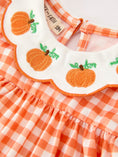 Load image into Gallery viewer, Thanksgiving Halloween Pumpkin Puff Sleeve Girls Bloomer Set