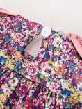 Load image into Gallery viewer, Pink Floral Petals Collar Girl Dress
