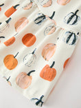 Load image into Gallery viewer, Fall Pumpkin Puff Sleeve Girls Dress