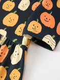 Load image into Gallery viewer, Halloween Pumpkin Print Square Neck Girls Dress