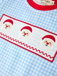 Load image into Gallery viewer, Christmas Santa Smocked Embroidered Boys Pant Set