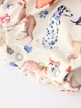 Load image into Gallery viewer, Fall Dog Print Girls Long Sleeve Ruffle Bow Romper