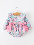 Load image into Gallery viewer, Unicorn Floral Print Girls Long Sleeve Romper