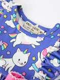 Load image into Gallery viewer, Halloween Ghost Cat Print Girls Long Sleeve Romper
