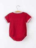 Load image into Gallery viewer, Fall Pumpkin Embroidery Baby Boy Romper