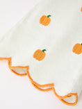 Load image into Gallery viewer, Girls Pumpkin Embroidered Wide-Leg Pants Fall Scallop Hem Casual Pants