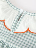 Load image into Gallery viewer, Halloween Thanksgiving Pumpkin Embroidery Girls Dress Peter Pan Collar