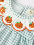Load image into Gallery viewer, Halloween Thanksgiving Embroidered Pumpkin Girls Bloomer Set